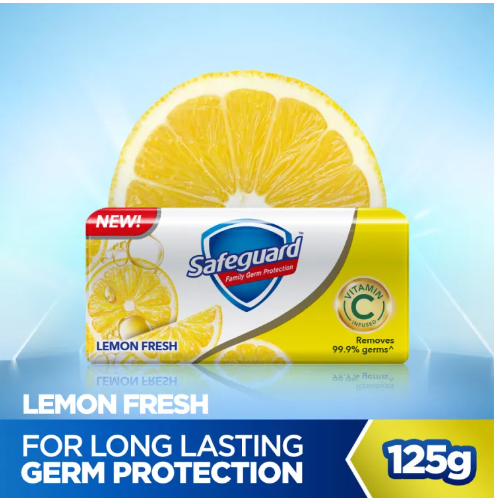 Safeguard Bath Soap Lemon Fresh 125gm
