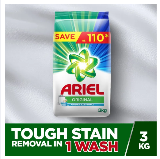 Ariel Detergent Washing Powder Original – 3kg Pack
