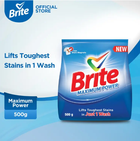 Brite Maximum Power 500g – Detergent Washing Powder