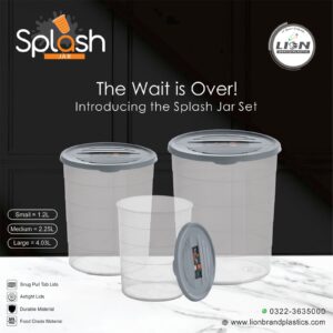The Splash Jar Set 3 in 1 , Stylish Storage to Maximize Freshness