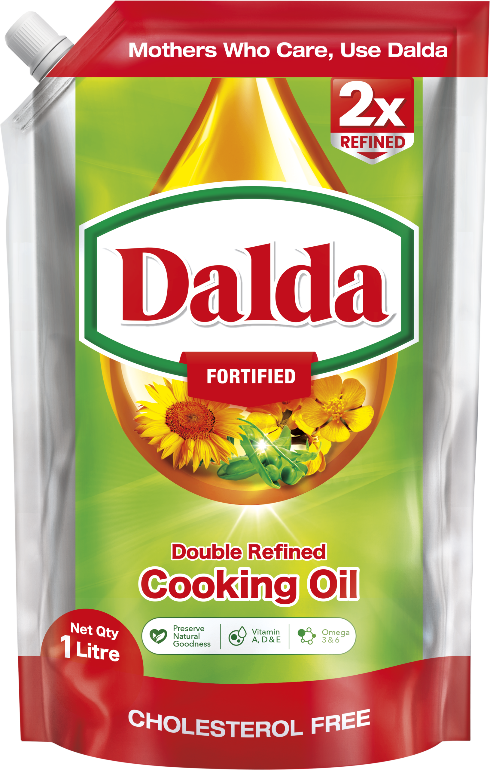 Dalda Cooking Oil (Stand-up-Pouch) 1Ltr