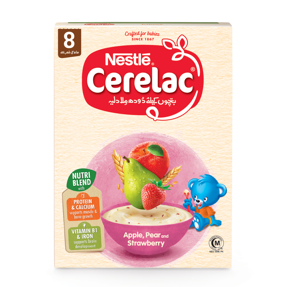Nestle Cerelac 8 months (Apple, Pear & Strawberry) 175g