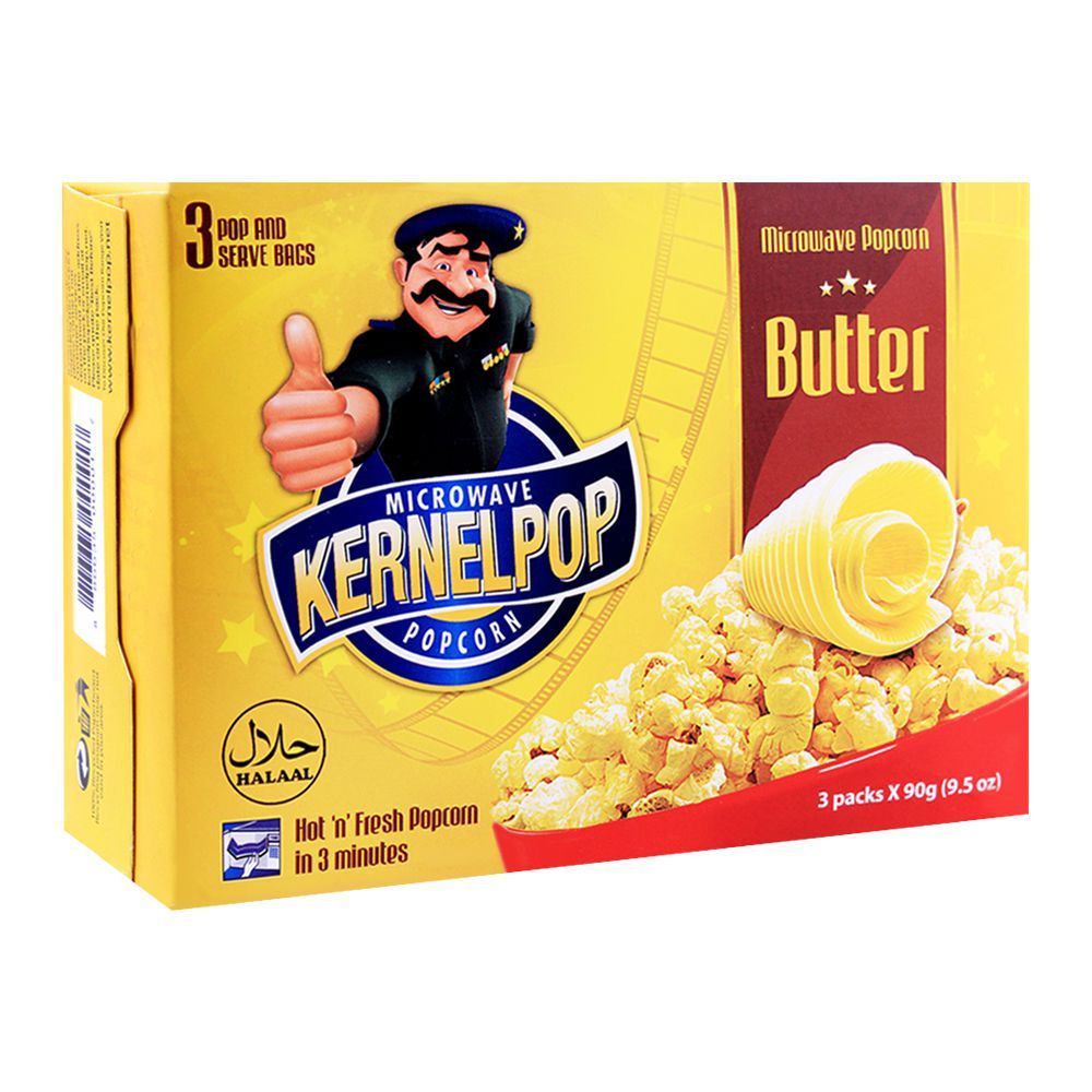 Kernelpop Popcorn Butter 90gm x 3 Packs