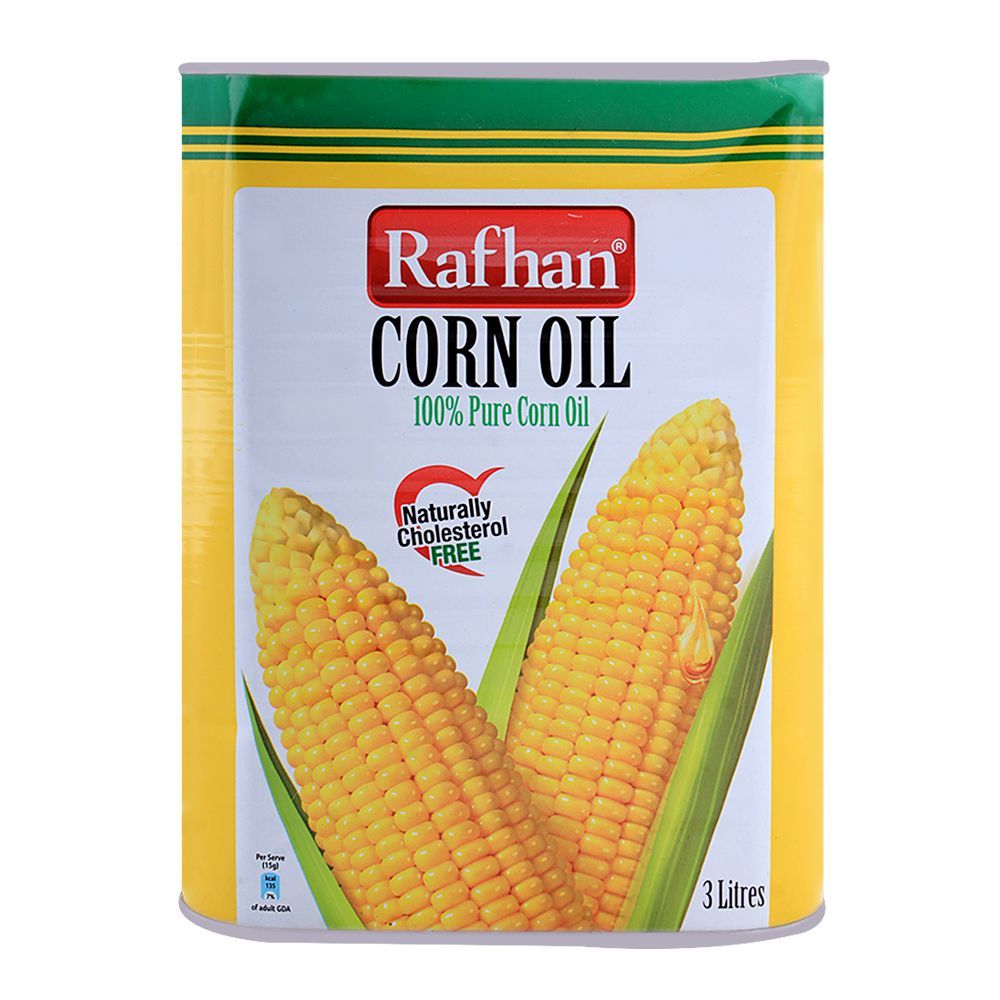 RAFHAN CORN OIL TIN 3 LTR