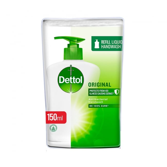 Dettol Original Antibacterial Liquid Hand Wash Refill Pouch 150ml