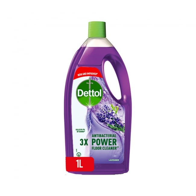 Dettol Antibacterial Power Floor Cleaner Lavender 1Ltr