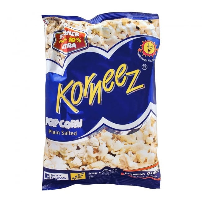Korneez Plain Salted Popcorn 55gm