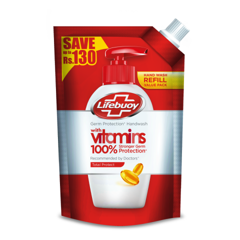 Lifebuoy TOTAL Hand Wash Pouch  400ml