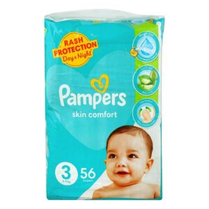 Pampers Skin Comfort Diapers Mid 5-9kg 56-Pcs