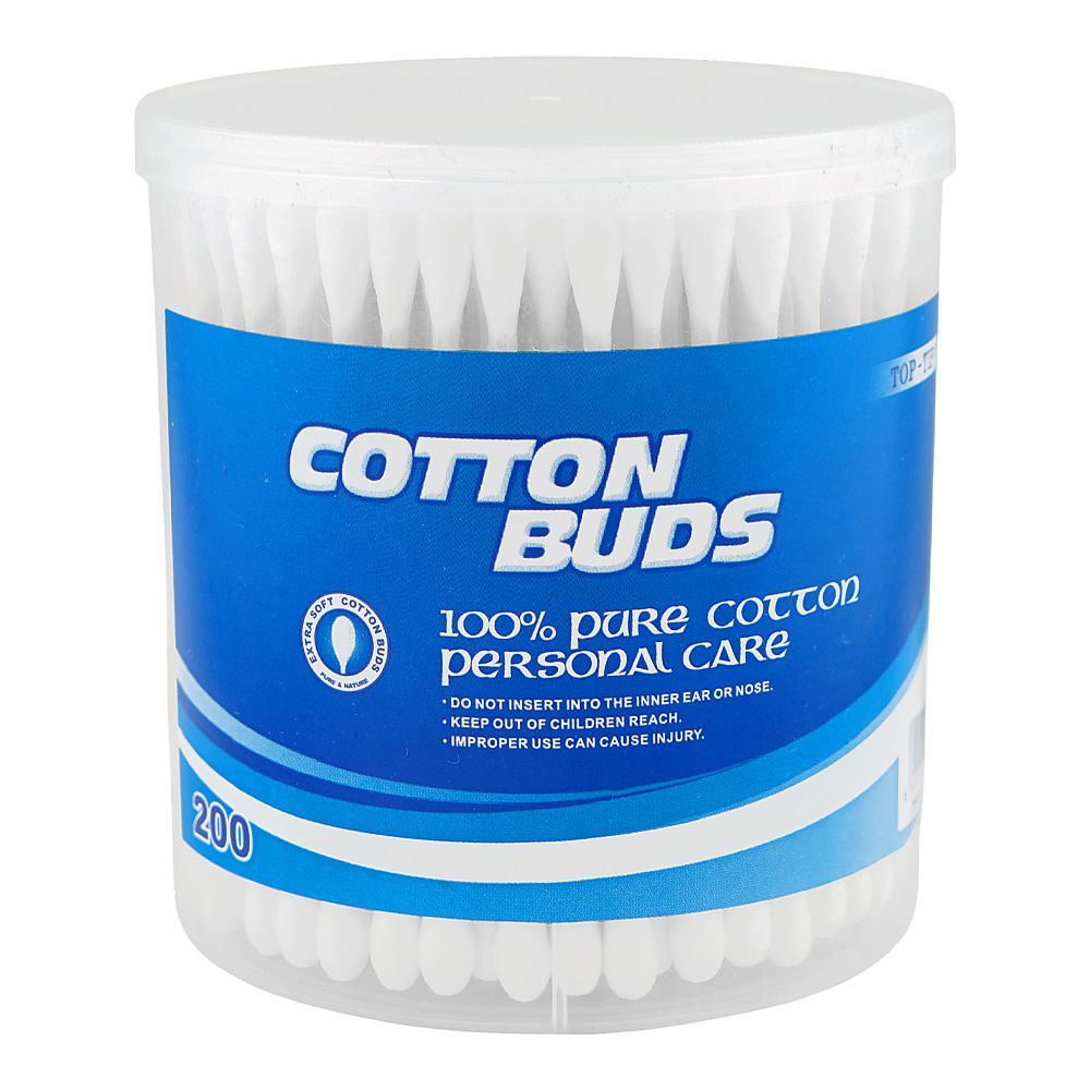 Top-Tip’s Plastic Cotton Buds Jar 200-Pcs