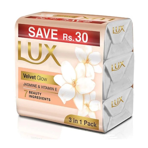 Lux White Allure Bar Soap Velvet Glow 125g Trio Pack