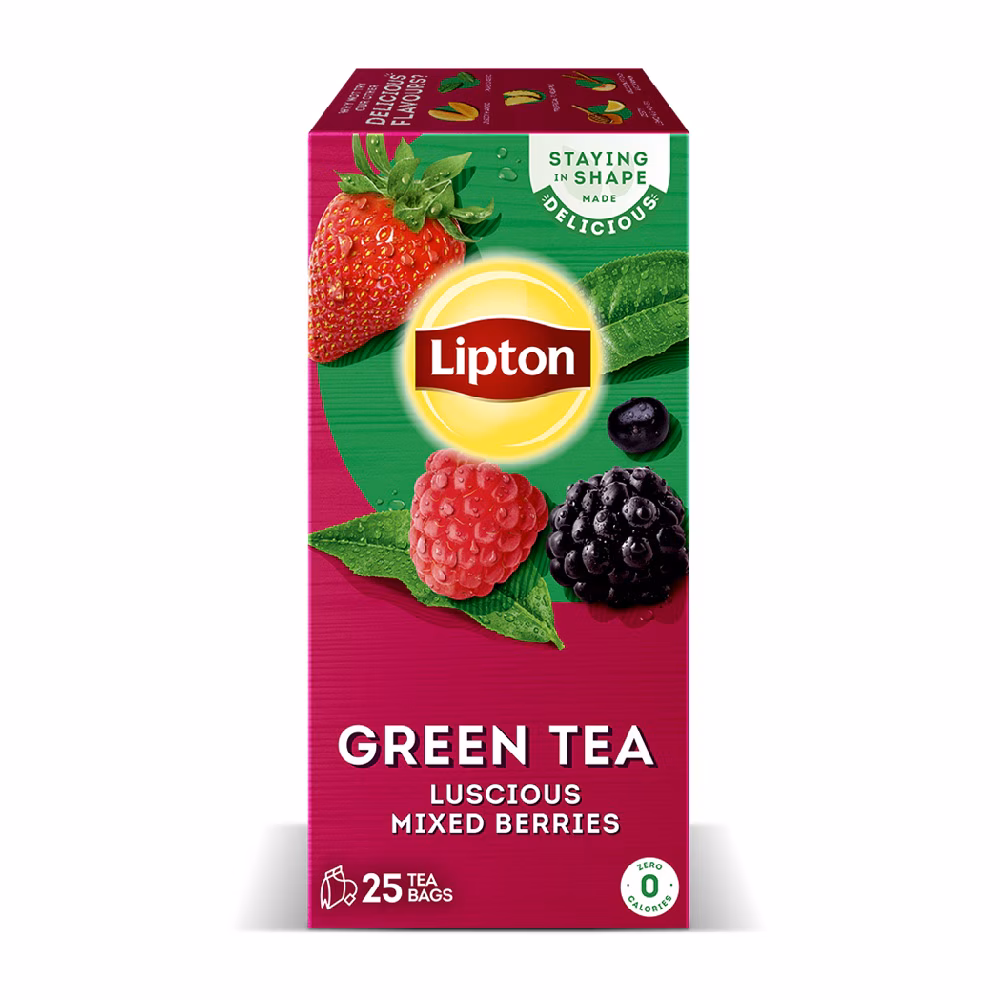 Lipton Green Tea Luscious Mixed Berries 25-Tea Bags