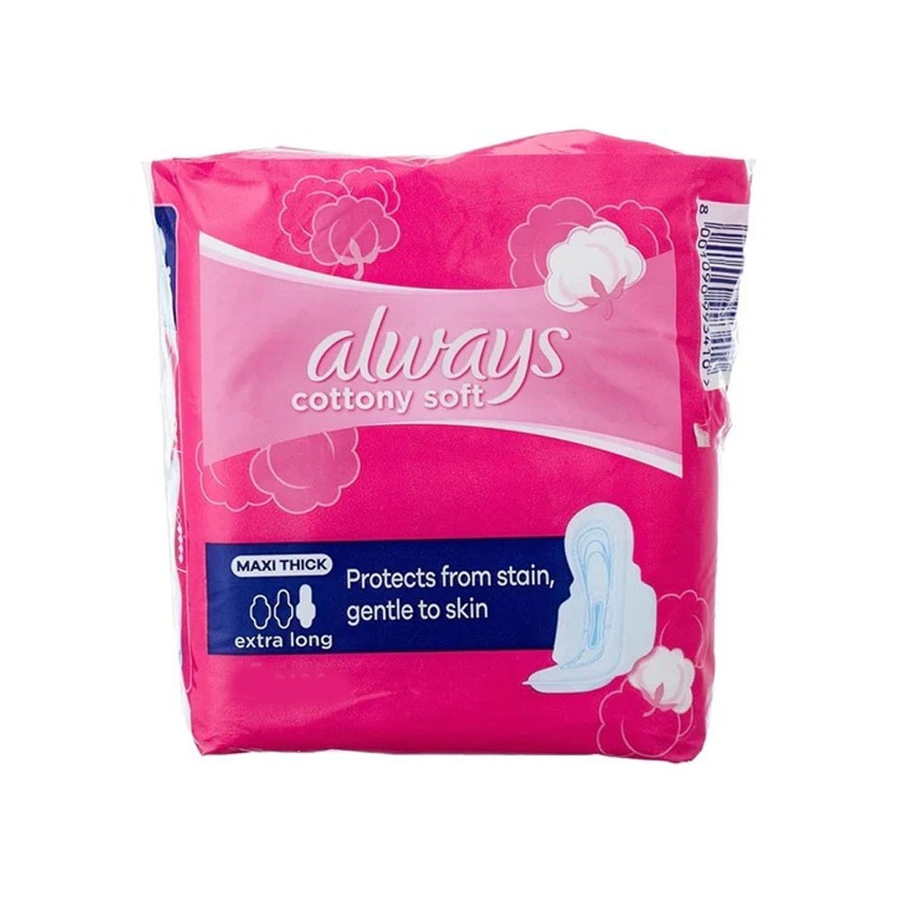 ALWAYS COTTON SOFT MAXI THICK EXTRA LONG 6 Pads