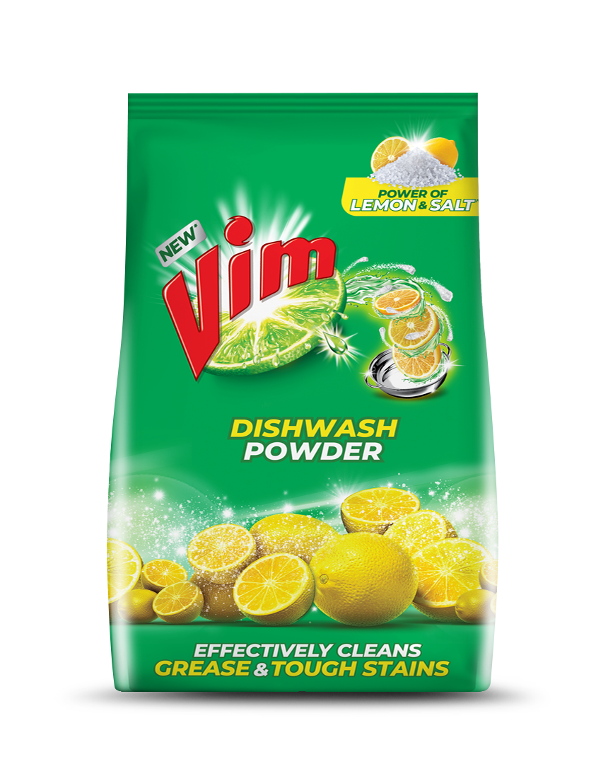 Vim Lemon And Salt Dishwashing Powder 400G