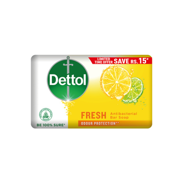 Dettol Fresh Antibacterial Bar Soap 110gm