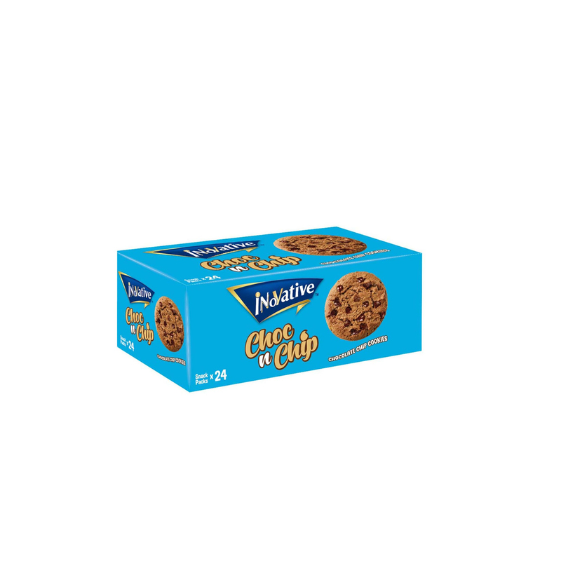 Inovative Choc n Chip Chocolate Chip Cookies 24 Snack Packs Box