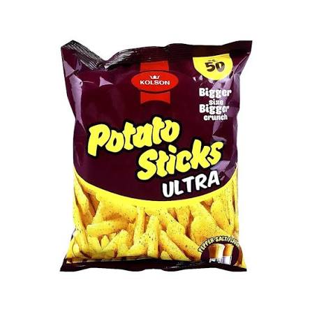 Kolson Pepper & Salt Flavor Potato Sticks Ultra 34gm