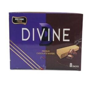 Bisconni Divine Premium Chocolate Wafers 8 Packs Box