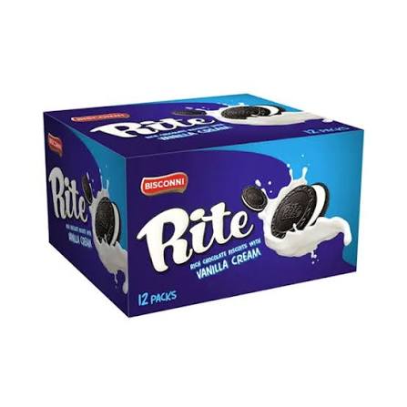 Bisconni Rite Rich Chocolate Biscuits With Vanilla Cream 12 Packs Box