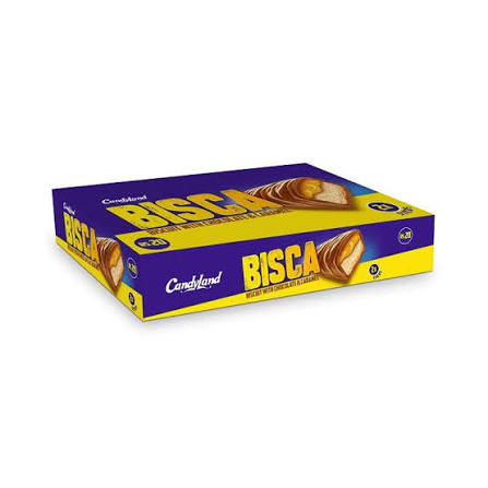 Candyland Bisca Biscuit with Chocolate & Caramel Rs.20 12 Packs Box