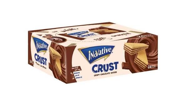 Inovative Crust Crispy Chocolate Wafers 24 Snack Packs Box