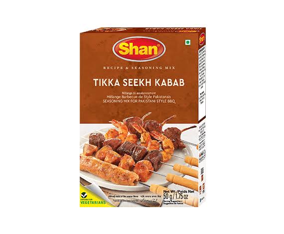 Shan Tikka Seekh Kabab Recipe & Seasoning Mix 45gm