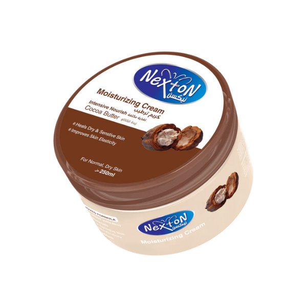 Nexton Cocoa Butter Moisturizing Cream Heals Dry & Sensitive Skin 250ml
