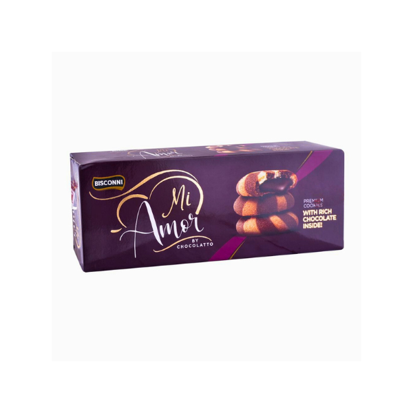 Bisconni Mi Amor Premium Cookies with Rich Chocolate Inside 8 Packs Box
