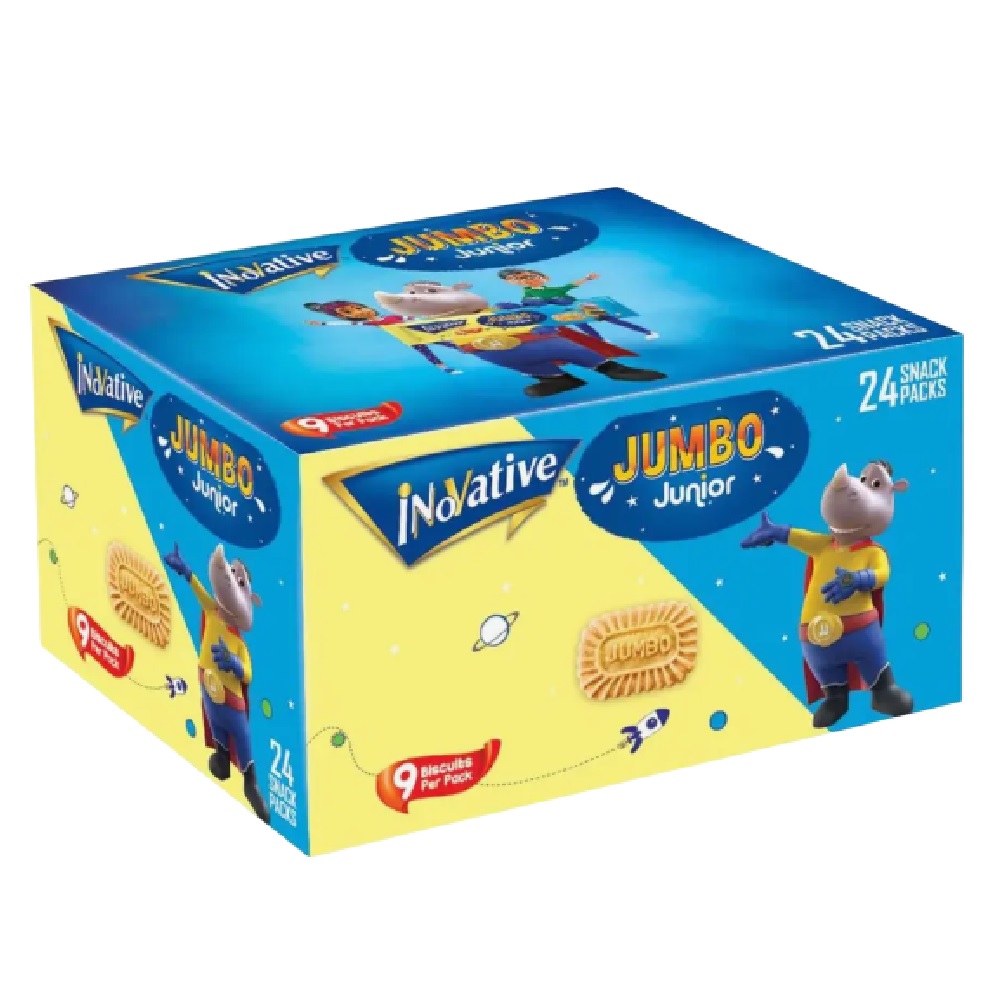 Inovative Jumbo Junior Biscuits 24 Snack Packs Box