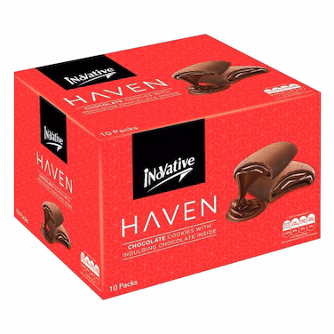 Inovative Haven Chocolate Cookies with Indulging Chocolate Inside 10 Packs Box