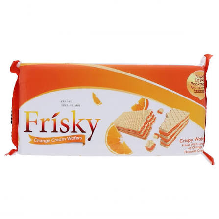 Inovative Frisky Orange Cream Wafers 68gm