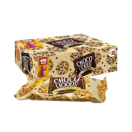 Peek Freans Choco Licious Vanilla Chocolate Chip Cookies 8 Munch Packs Box