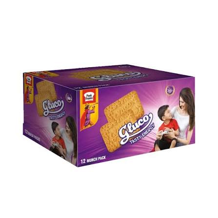 Peek Freans Gluco Biscuits 12 Munch Packs Box