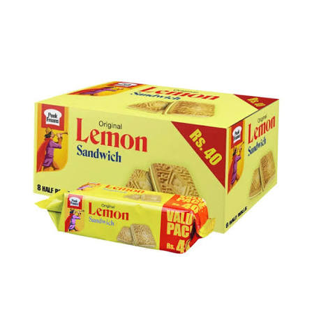 Peek Freans Lemon Sandwich 8 Half Rolls Box
