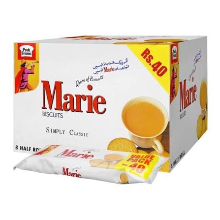Peek Freans Marie Biscuit 8 Half Rolls Box