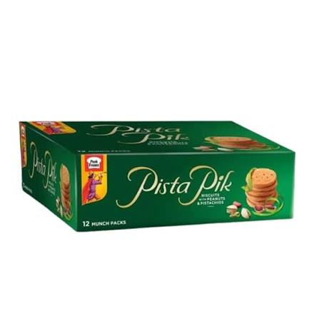 Peek Freans Pista Pik Biscuits With Peanuts & Pistachios 12 Munch Packs Box