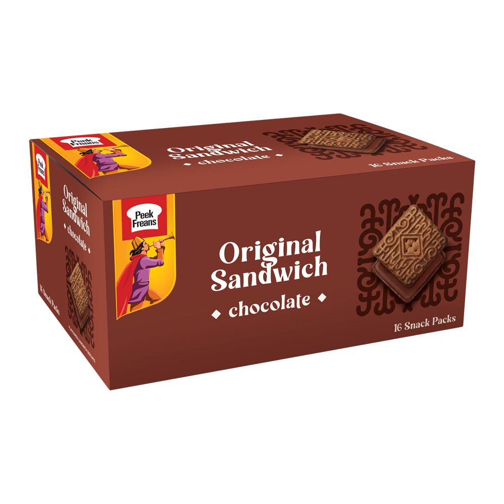 Peek Freans Chocolate Sandwich 16 Snack Packs Box