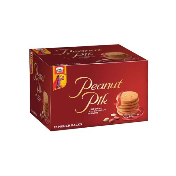 Peek Freans Peanut Pik Biscuits With Crunchy Peanuts 12 Munch Packs Box