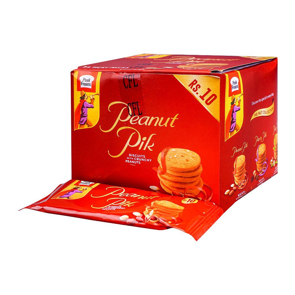 Peek Freans Peanut Pik Biscuits With Crunchy Peanuts 24 Ticky Packs Box