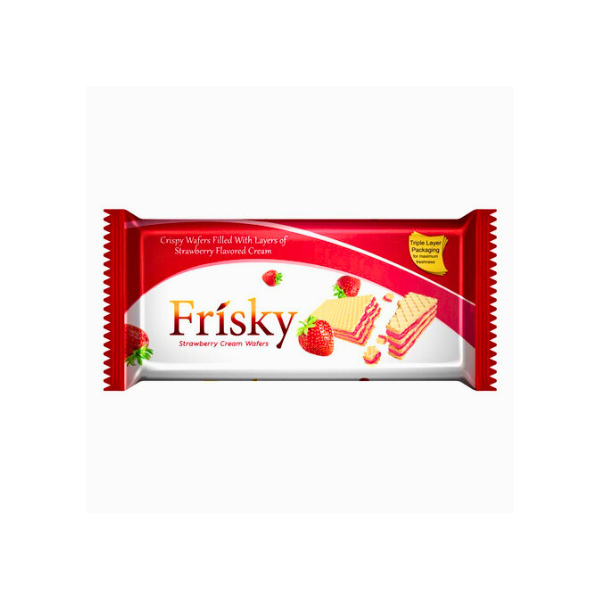 Inovative Frisky Strawberry Cream Wafers 68gm