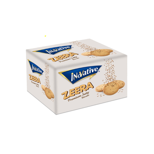 Inovative Zeera Tasty Salty Biscuits 12 Mini Half Packs Box